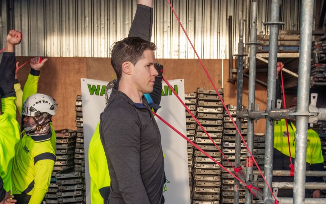 Chris Desmond, a Wellington-based physiotherapist works primarily with tradies.