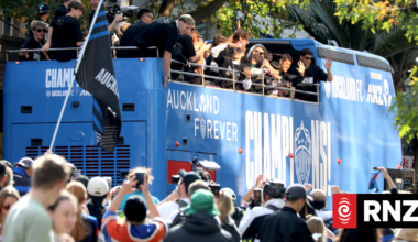 Auckland FC celebrates A-League championship with parade