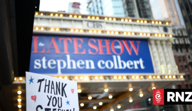 Trump says more late night talk show hosts to depart after Colbert exit