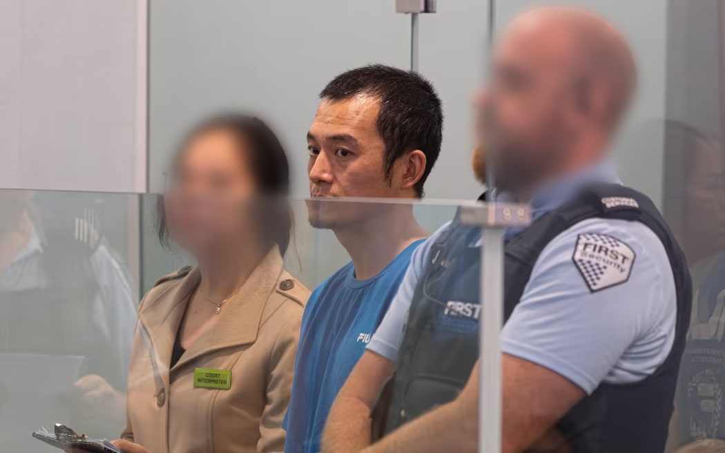 Hao Feng appears in the High Court at Auckland, accused of having murdered his partner at their Avondale home in January 2025. Photo / Jason Dorday