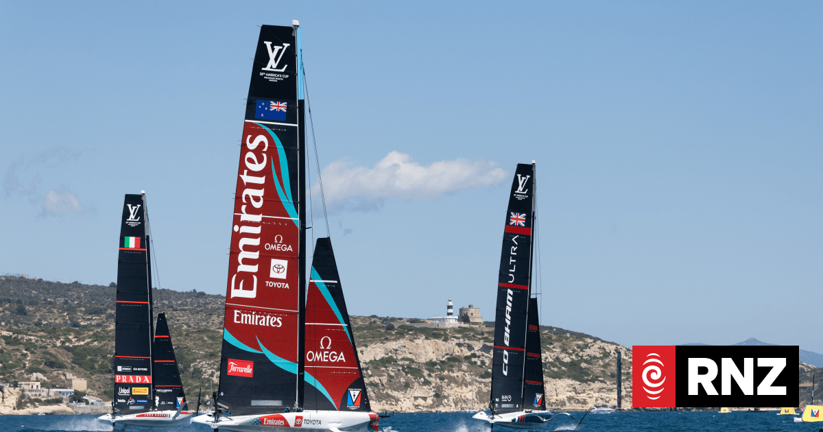 Team NZ crews locked in tight battle with Burling off Sardinia