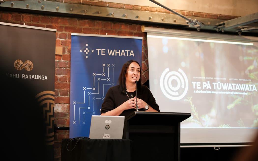 Erena Mikaere, Principal Advisor for Te Pā Tūwatawata at the launch of Te Pā Tūwatawata in Wellington on Tuesday May 19 2025.
