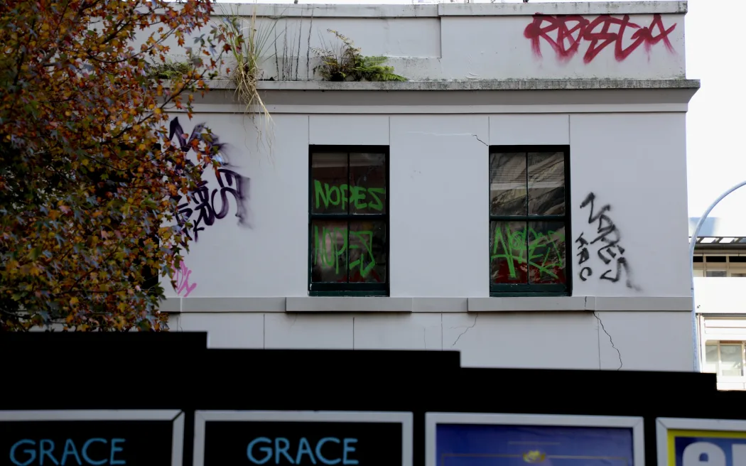 The former Fitzroy Hotel on Auckland's Wakefield Street is considered the oldest brick building in the city centre.
