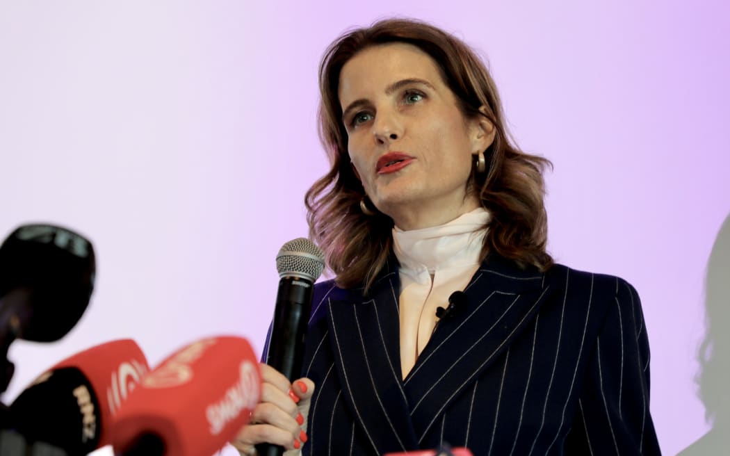 Finance Minister Nicola Willis makes a pre-Budget announcement on cutting public service jobs, on 19 May, 2026.