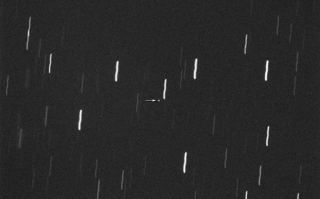 Near-Earth Asteroid 2026JH2 in an image taken by the Virtual Telescope Project on 16 May, when the object was 1.5 million kilometres (930,000 miles) from Earth.