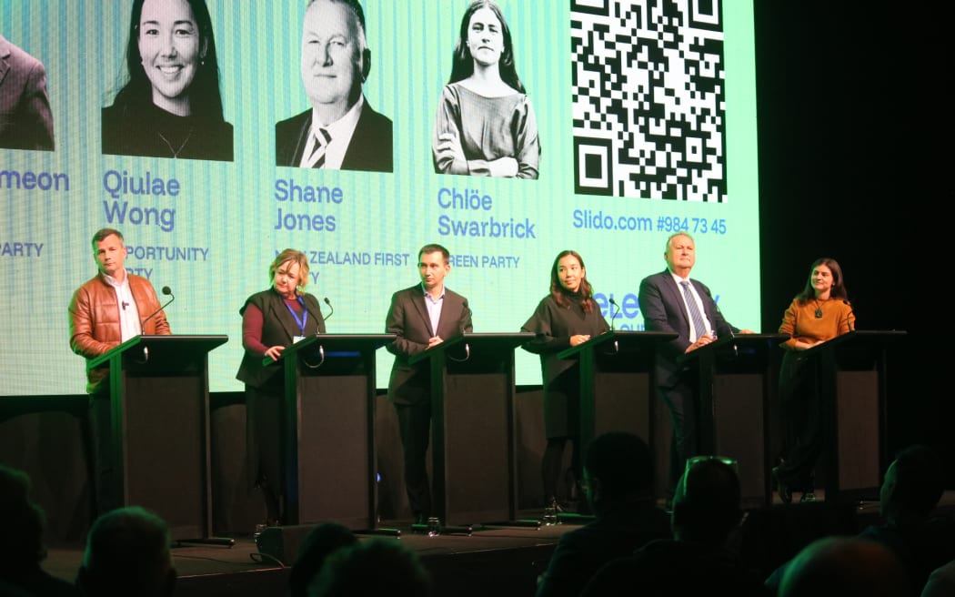 Political leaders on stage at Electrify Queenstown
