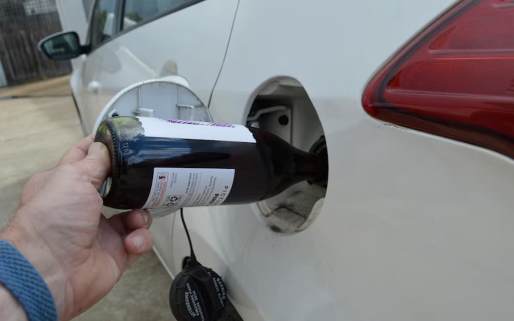 While wine cannot be used as fuel, distilling it could provide a source of biofuel for cars.