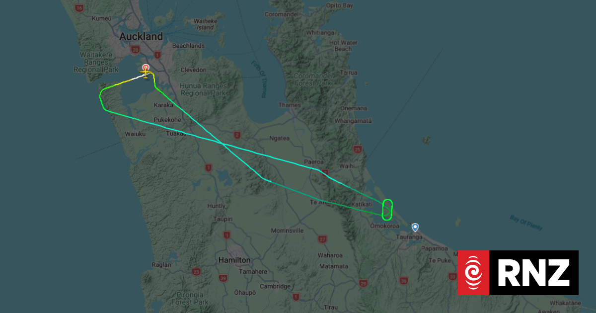 Tauranga flight turned around due to lanterns in flight path