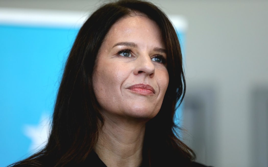 Education Minister Erica Stanford at NCEA announcement in Orewa on Saturday, 16 May 2026.