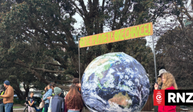 Striking students call on the government to do more to fight climate change