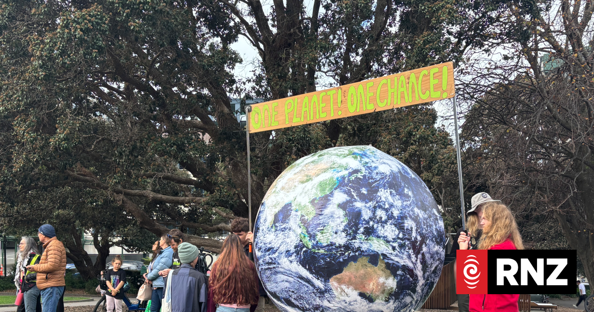 Striking students call on the government to do more to fight climate change