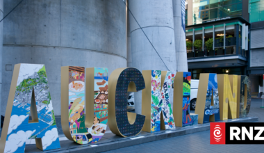 The 2 metre-tall, 600kg letters brightening up central Auckland