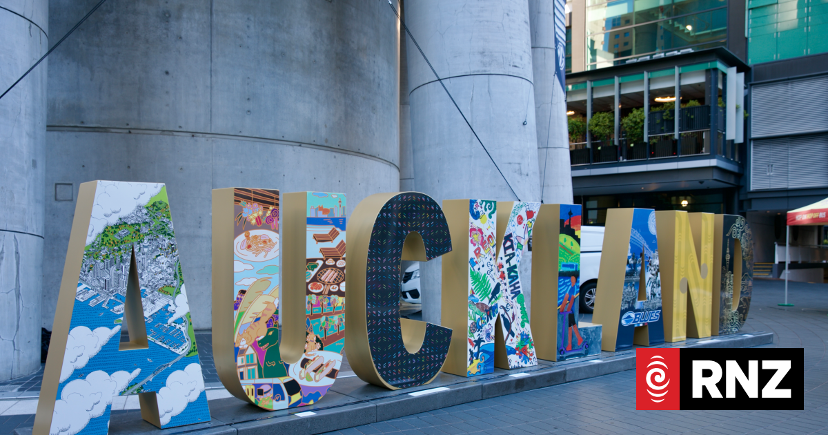The 2 metre-tall, 600kg letters brightening up central Auckland