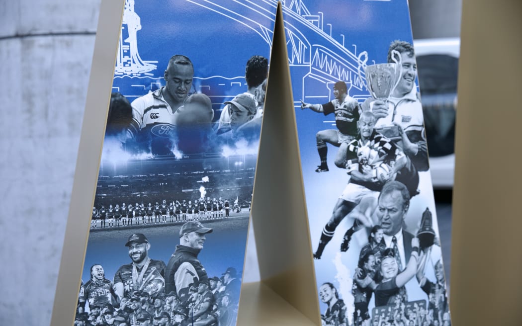 A new Auckland sign has been unveiled this morning at the base of the Sky Tower.