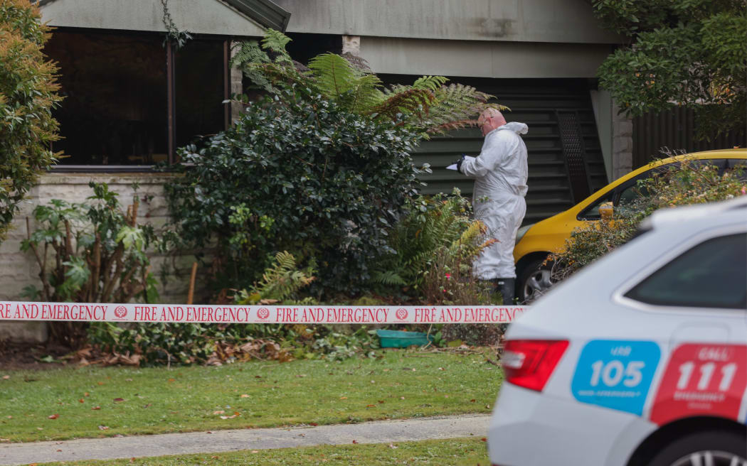 A fire investigator at Mairehau, Christchurch house fire