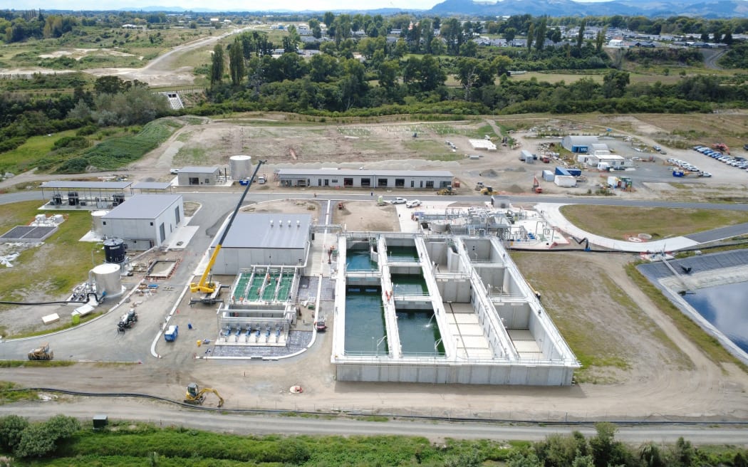 The wastewater plant in its entirety.