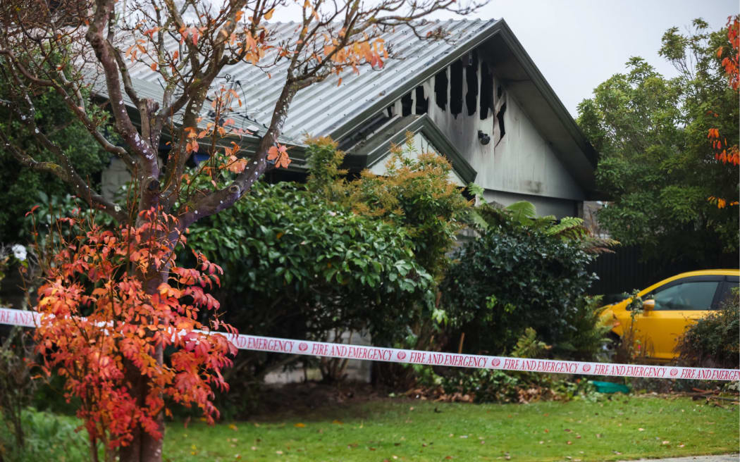 Fire in Whitehall Street, Mairehau, Christchurch