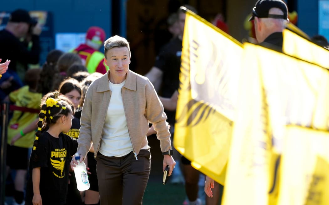 Phoenix head coach Bev Priestman during the A-League Women’s Semi Final leg 2 - Wellington Phoenix v Brisbane Roar at  Porirua Park, on the 10 May 2026. © Copyright image by Marty Melville / www.photosport.nz