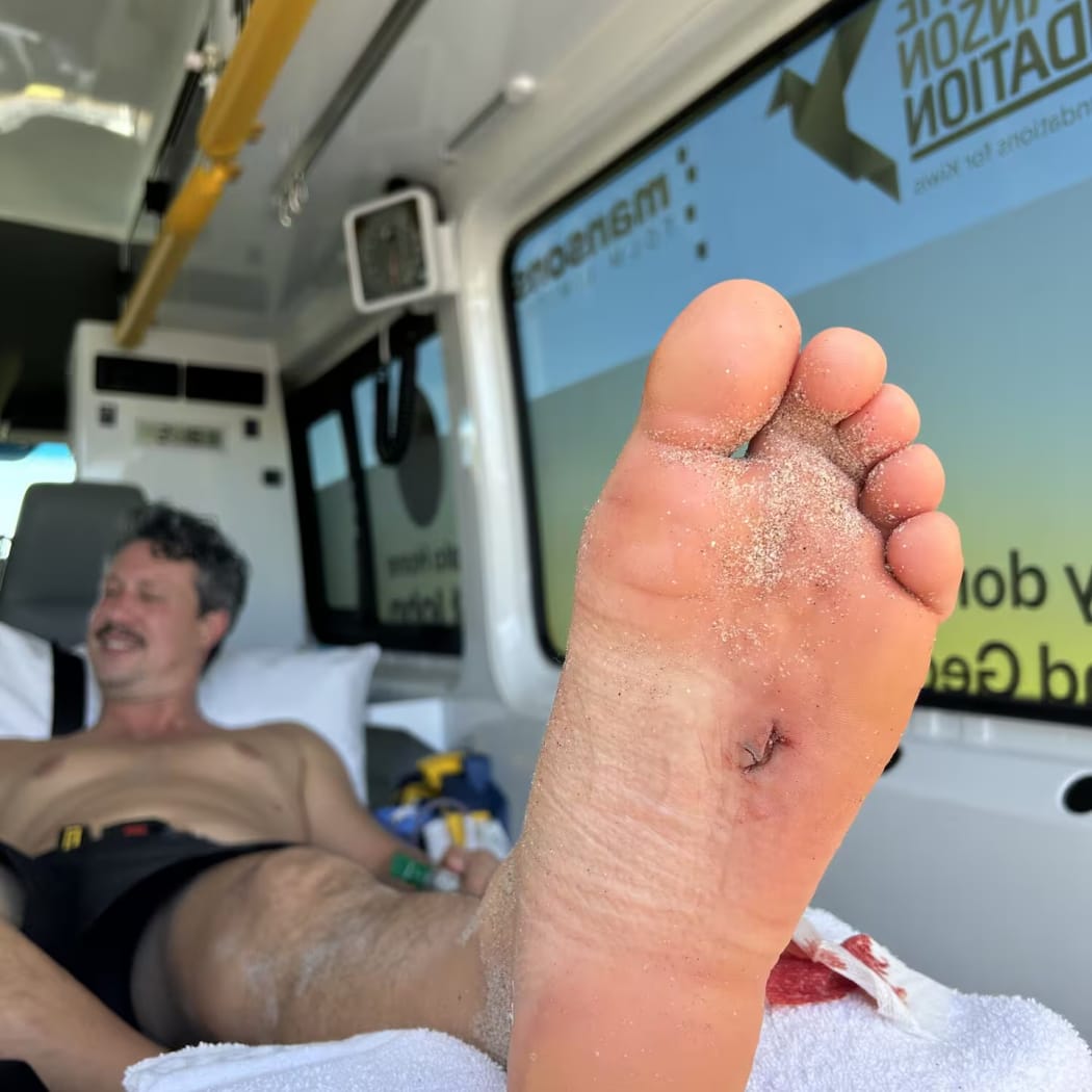 Taane was taken to Tauranga Hospital by ambulance.