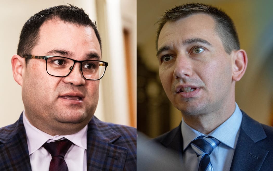 Palmerston North Labour MP Tangi Utikere and National's Health Minister Simeon Brown