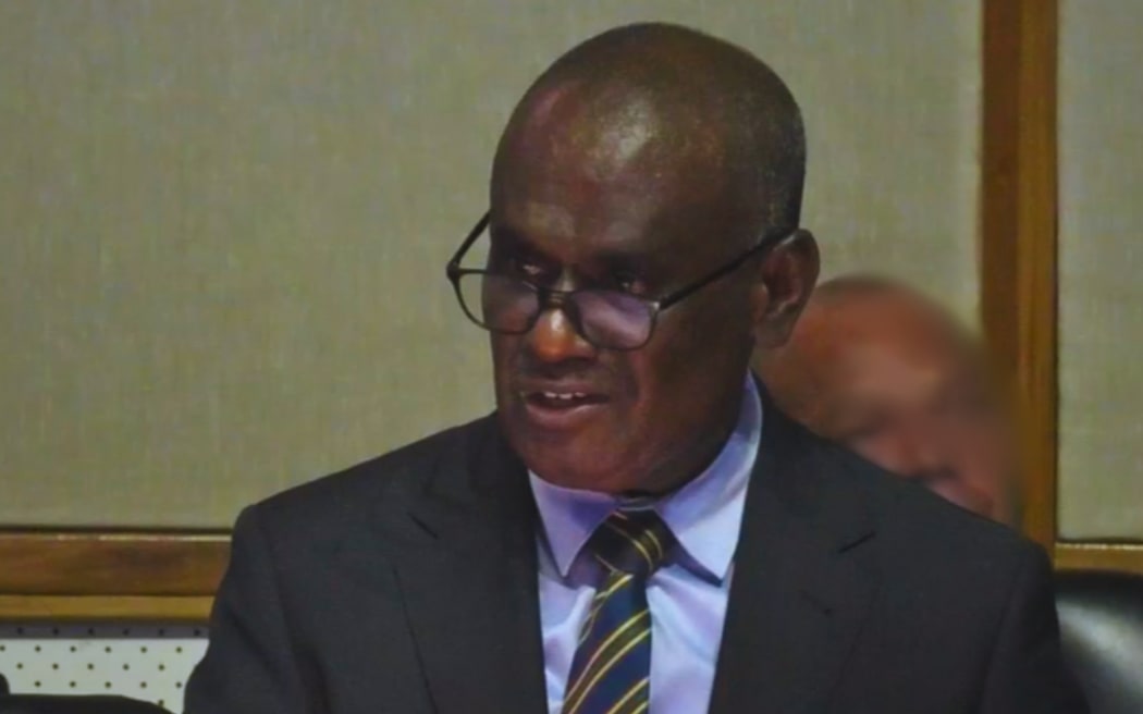 Jeremiah Manele responds to the motion on no confidence on the floor of parliament. 7 May 2026