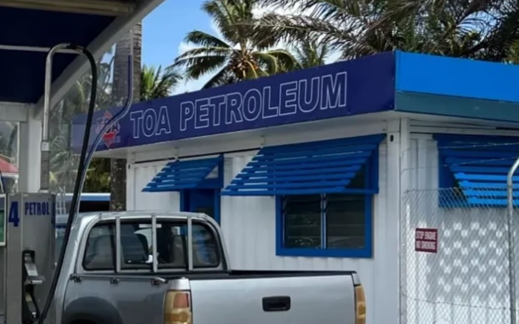 TOA Petroleum service station in Rarotonga.