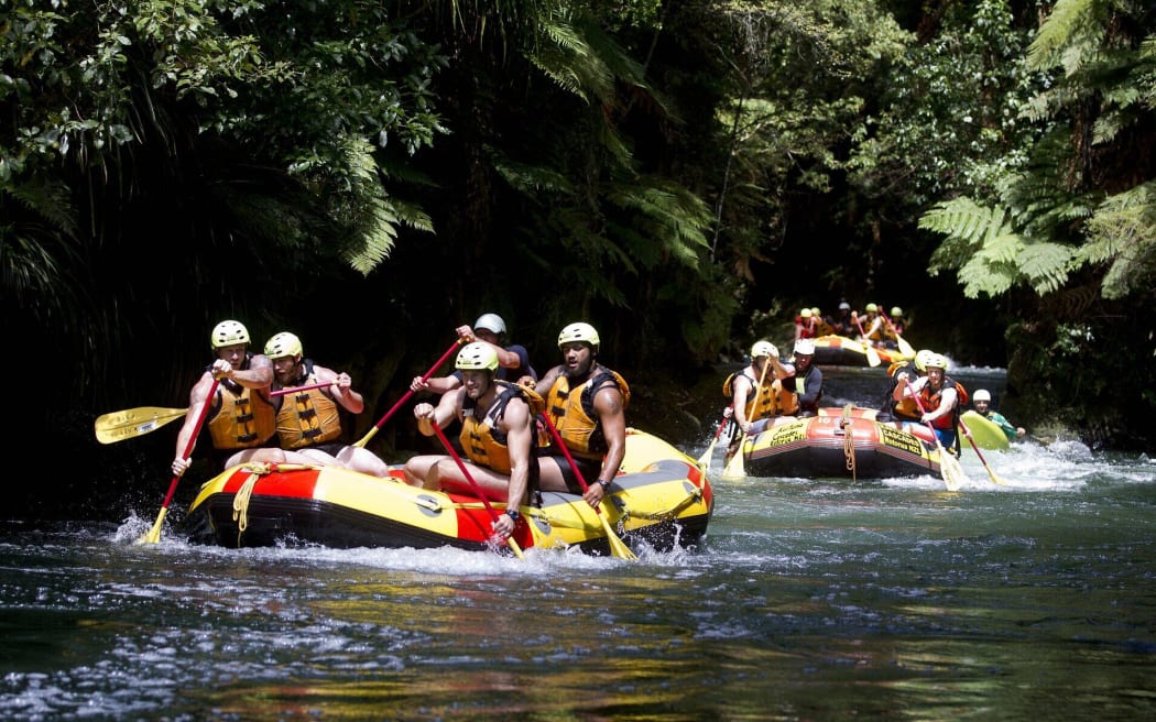 Whitewater rafting at Okere Falls