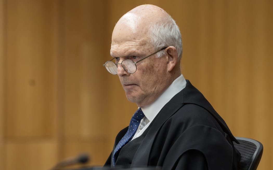 4th May 2026 Iain McGregor/The PressJustice Cameron Mander.Murder trial for Hayden Donald Jason Tasker. He has pleaded not guilty of murdering Senior Sergeant Lyn Fleming in Nelson early on January 1 and intentionally causing grievous bodily harm to Senior Sergeant Adam Ramsay. They were struck by a vehicle while on foot patrol in central Nelson early on New YearÕs Day.