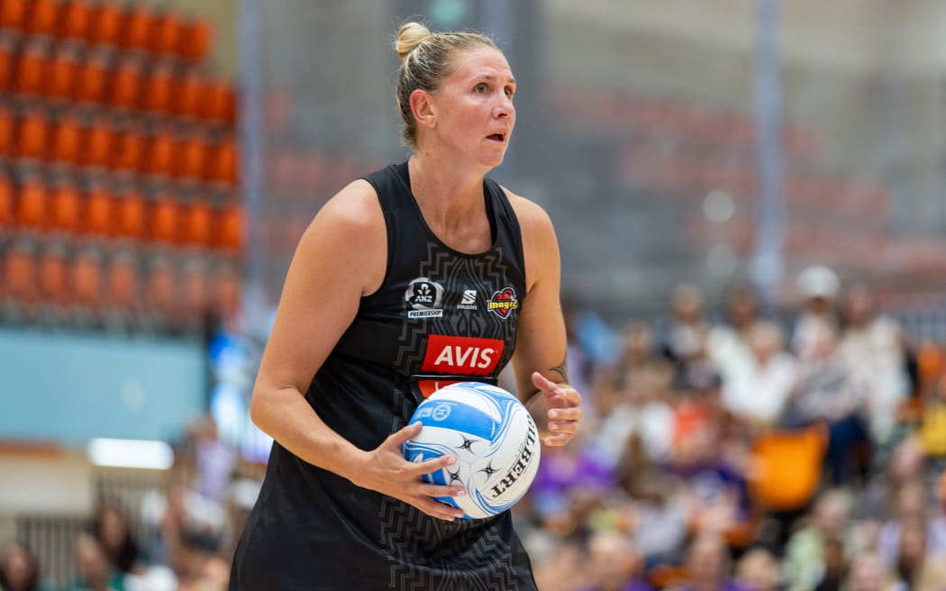 Casey Kopua of Magic during Stars vs Magic at Pulman Arena, Auckland, New Zealand on Sunday 3 May 2026.
Photo: Joshua Devenie / Photosport