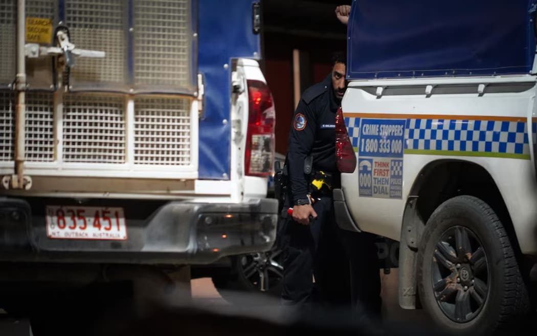 Police say officers were injured and emergency services vehicles damaged during rioting outside the Alice Springs Hospital on Thursday night.