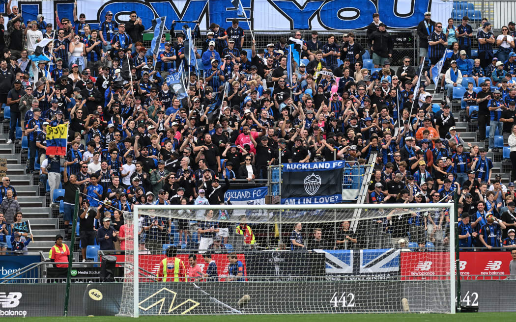 Auckland FC fans, crowd and supporters aka The Port.