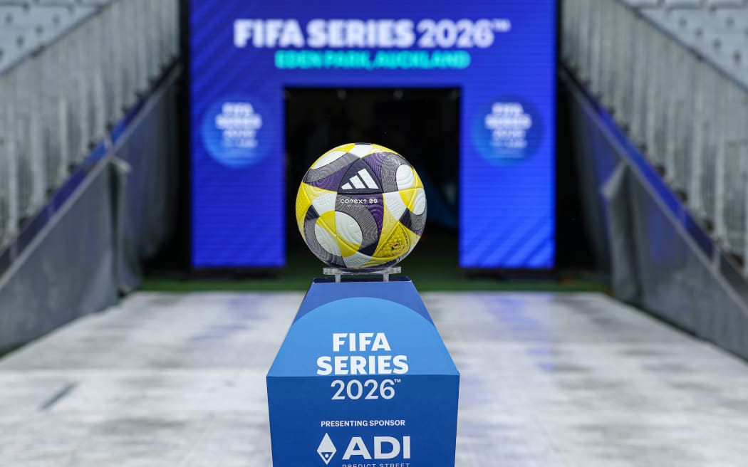 Match ball.Finland v Cape Verde, FIFA series international football match at Eden Park, Auckland, New Zealand on Monday 30 March 2026. Photo credit: Shane Wenzlick / Photosport