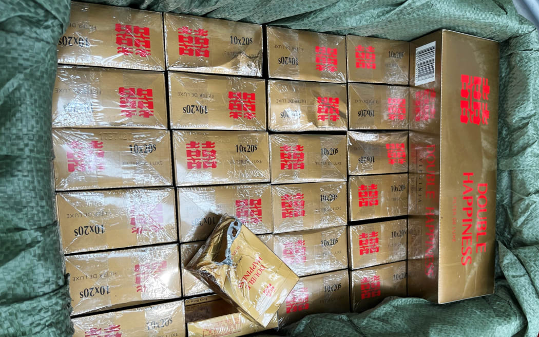 In August 2025, Customs officers at the Auckland Processing Centre intercepted two separate consignments from China: the first containing 340,000 uncustomed cigarettes of the Chinese brand ‘Double Happiness’, and the second containing 587,000 cigarettes of the same brand. The consignments were declared as clothes.