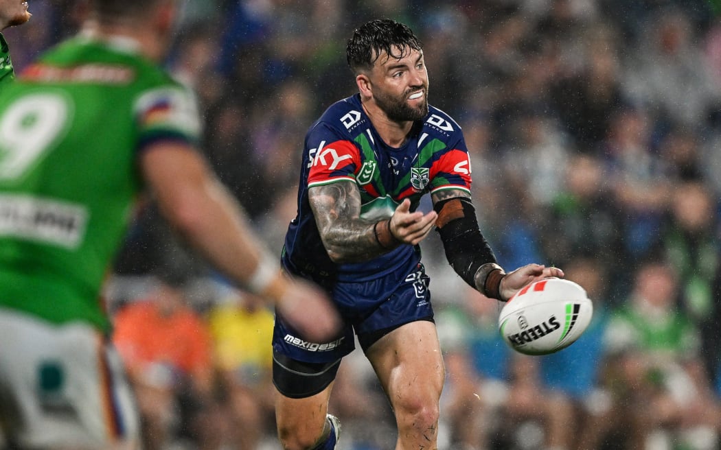 Wayde Egan of the Warriors, NZ Warriors v Canberra Raiders, round 2 of the NRL Telstra Premiership at Go Media Stadium.