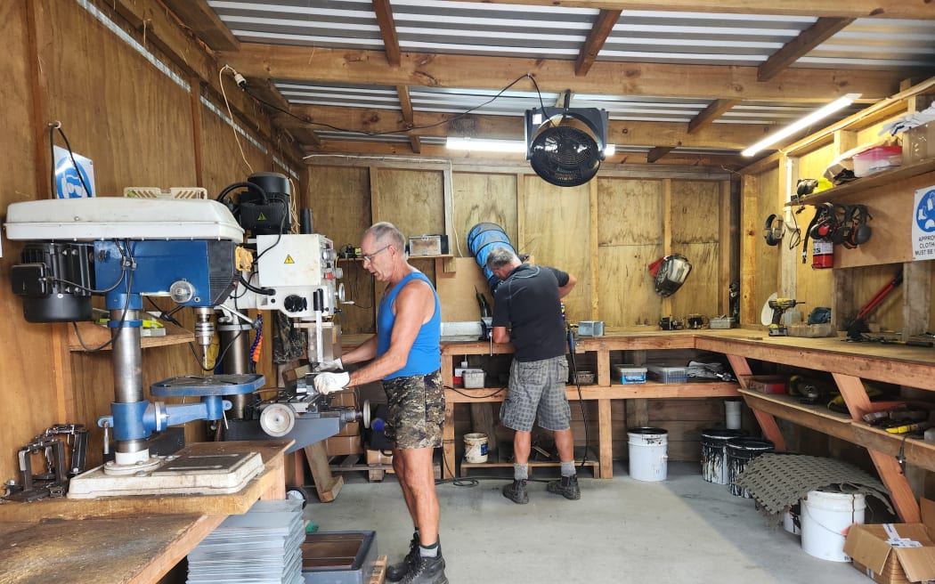 Part of the factory where thousands of traps are made each year. Tooling equipment is designed in the workshop, so all aspects of the trap can be fine-tuned. The factory grew from a garden shed to keep up with demand for the traps.