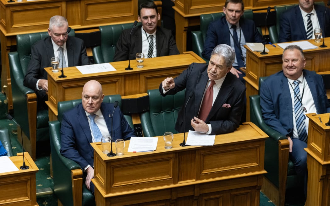 New Zealand First leader, Winston Peters speaking in the Budget Debate.