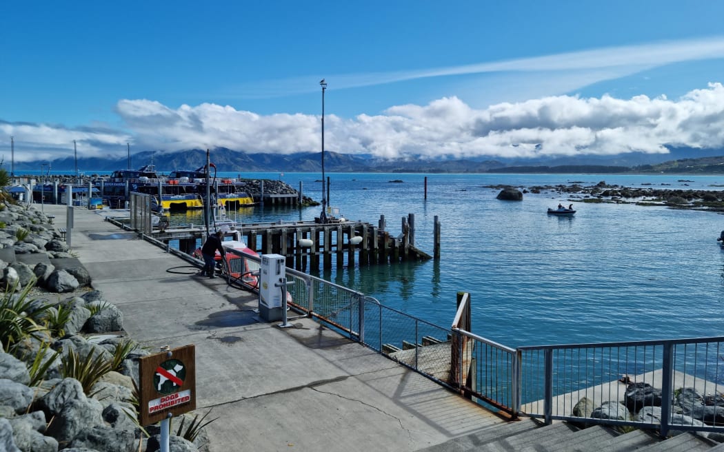 The South Bay boat ramp in Kaikōura.