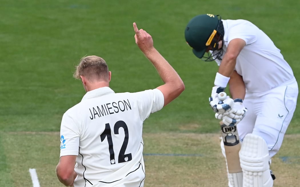 New Zealand bowler Kyle Jamieson.