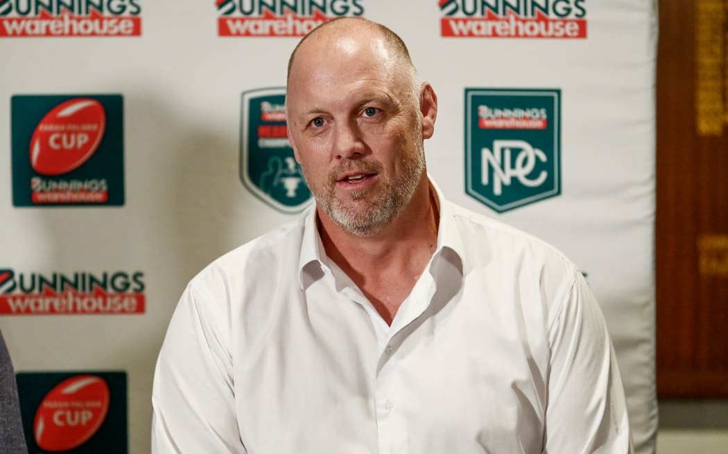 Steve Lancaster (NZR Community Rugby GM).
Press conference to announce Bunnings Warehouse secures naming rights for the NPC, FPC, Heartland Championships and Super Rugby Aotearoa U20s tournaments at the Ponsonby Rugby Club, Auckland on Thursday 1st April 2021.
Copyright photo: Alan Lee / www.photosport.nz
