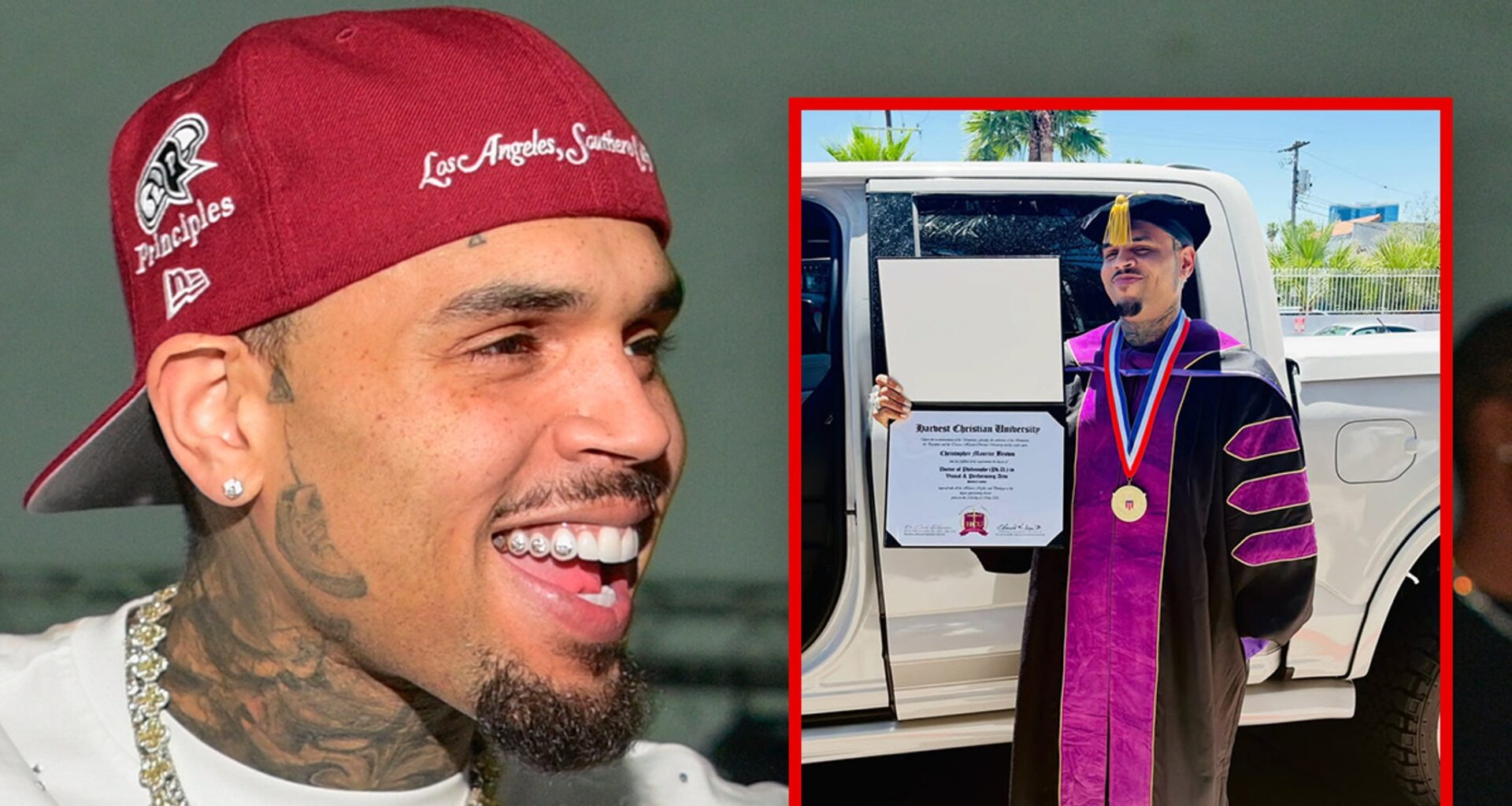 Chris Brown Receives Honorary PhD in Visual and Performing Arts