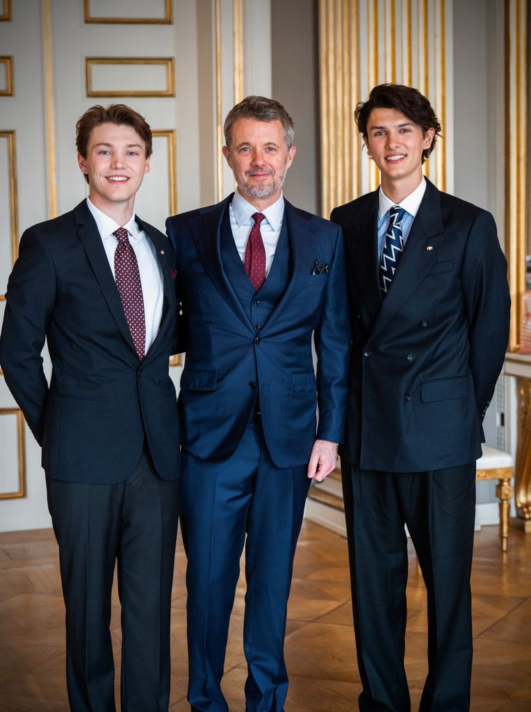 Nicholas and Felix of Monpezat, decorated by their uncle, King Frederick of Denmark: a gesture of rapprochement and recognition after they lost their royal titles during the reign of Margaret.