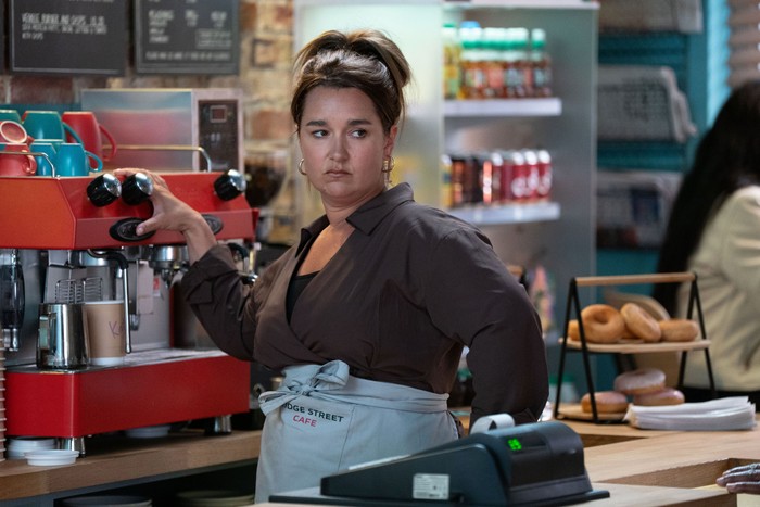557172,TITLE:Eastenders Vicki in the caff in EastEnders