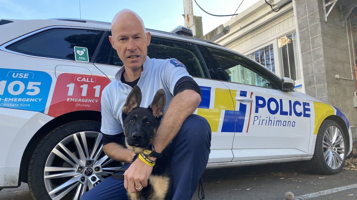 Police puppy named in honour of long-serving Whanganui dog handler Jason Page
