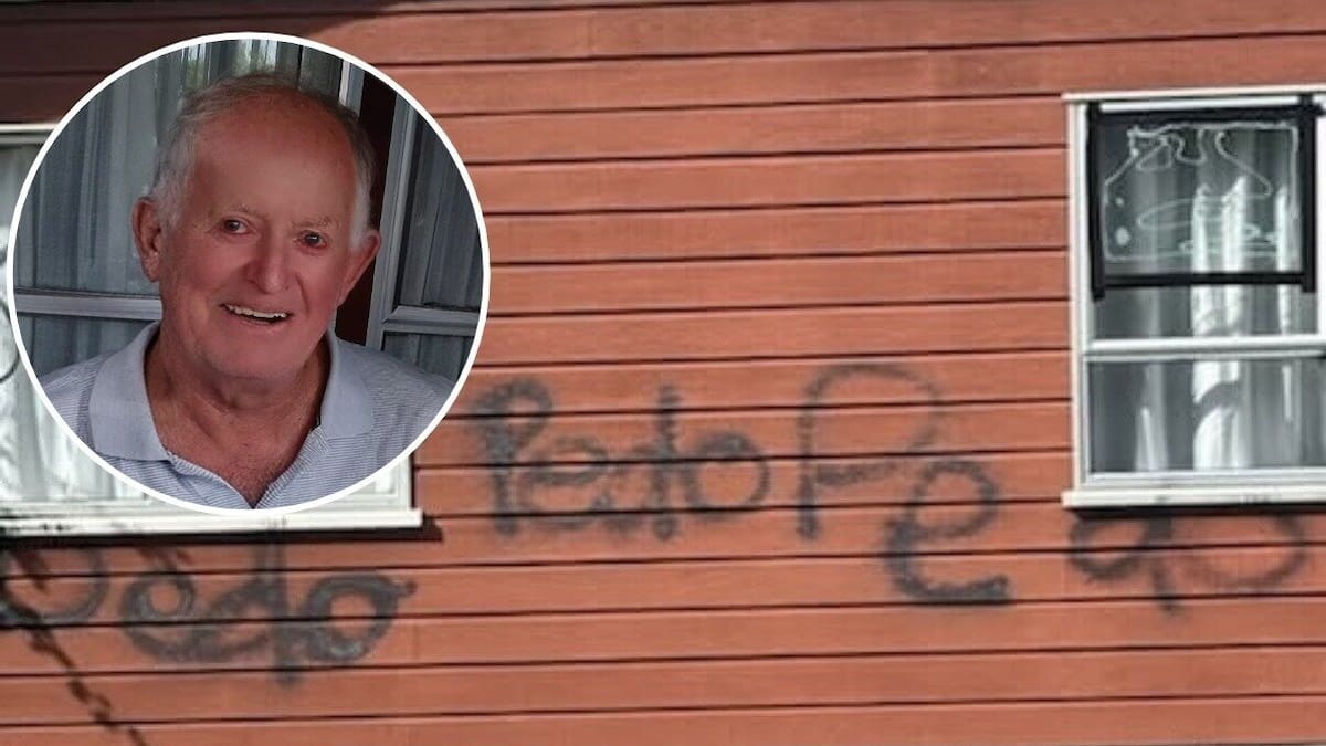 Hāhei locals divided: 80-year-old sex offender’s house smeared with the word ‘Pedo’ and bottles thrown into bedroom windows