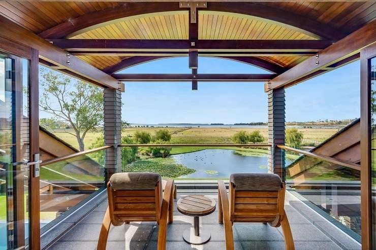 The seven-bedroom mansion on Porterfield Road, in Auckland’s Whitford, has been bought by a local family. Photo / Supplied