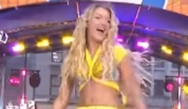Pop star Zara Larsson suffers awkward wardrobe malfunction on stage