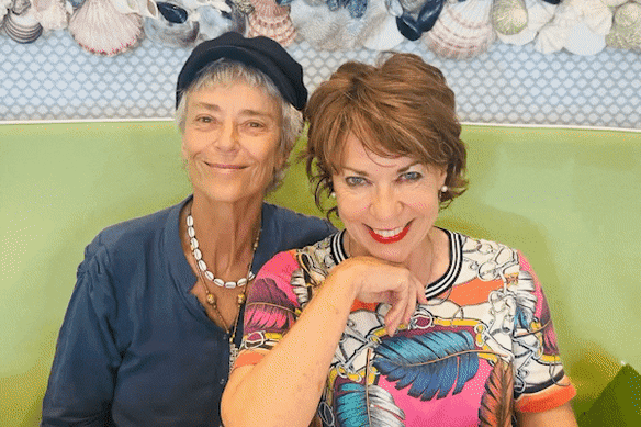Rachel Ward (left) and Kathy Lette.