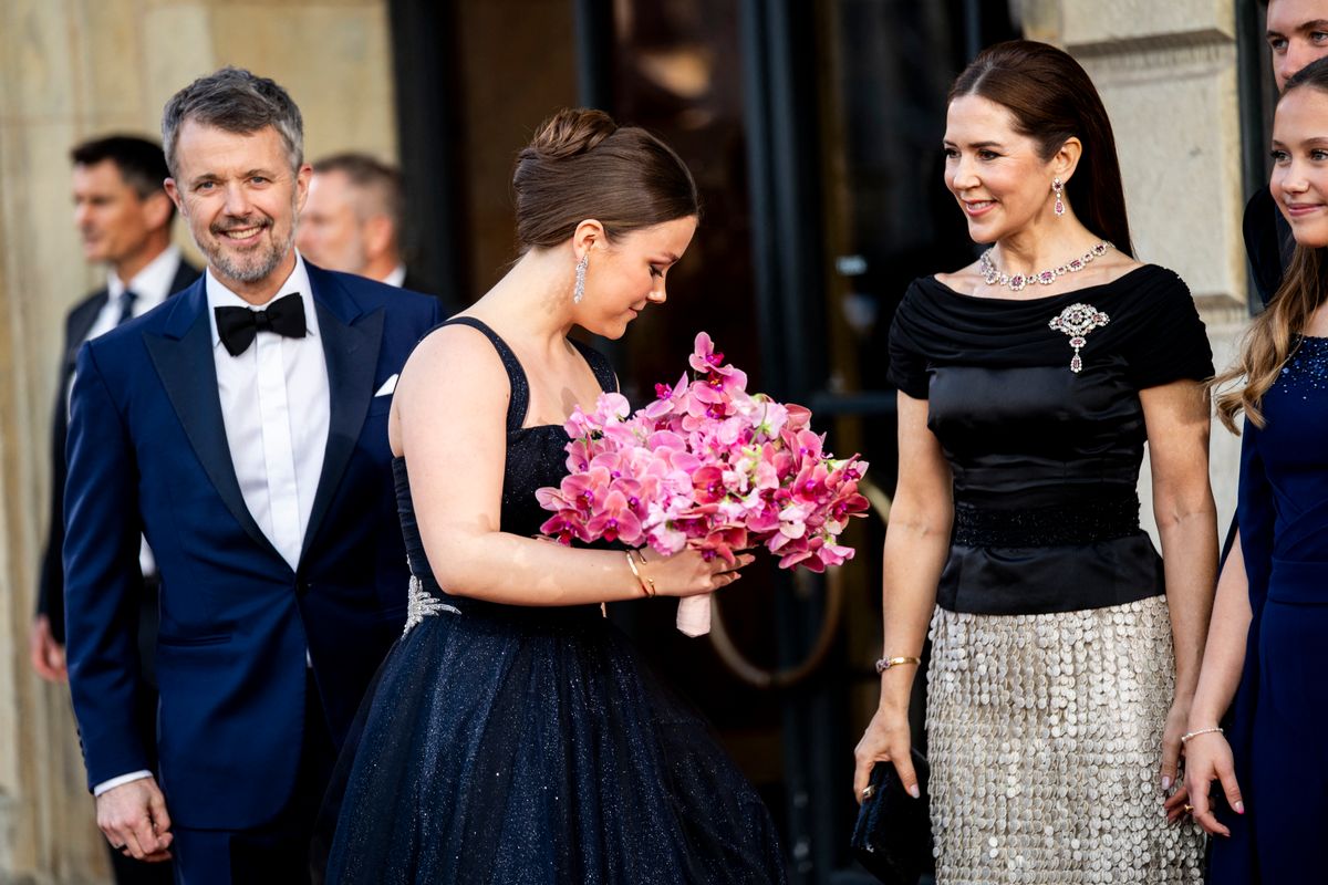 Frederik of Denmark with Mary and their daughter Isabella