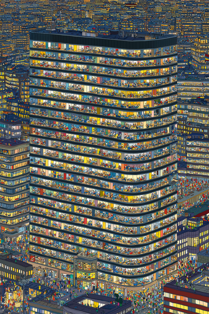 Vertical Societies, Tower No. 1 by Richard Nadler. Image credit: Richard Nadler.