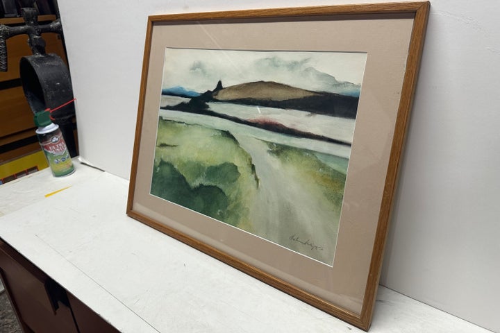 A suspected forgery of an Andrew Wyeth painting is seen at RoGallery in New York.